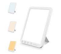 Syvory Lampada a luce diurna 10000 LUX, lampada per terapia della luce con 3 temperature di colore, 10 livelli di luminosità e 6 timer, lampada LED a diurna senza raggi UV con