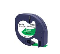 Sywchrf 1pk 12267 12 mm Clear Etichetta Nastro Compatibile con LT100H Label Maker Works con 16952 16951 Black su nastri a cassetta trasparente per l'etichettatura(Black on Green)