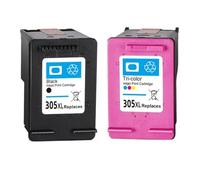 Sywchrf Cartuccia di inchiostro compatibile per 305 XL funziona con 305 Deskjet 2700 Series 4200 6020 6030 6400 6430 Stampanti Sostituzione Hicor per 305 XL(1BK 1C)