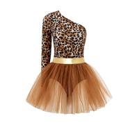 Sywiyi Donna Costume Aborigena Donne Manica Lunga Tradizionale Per Caverna | Costume Spettacolo Danza,Unitard Ballo Teatrale,Manoletta Lunga Singola,Vestito Indiano Nativo,Locale Notturno,Maschera