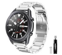 Syxinn Compatibile per Cinturino Galaxy Watch 46mm/Gear S3 Frontier/S3 Classic/Galaxy Watch 3 45mm 22mm Acciaio Inossidabile Metallo Braccialetto Sportivo Polso Band per Huawei Watch GT 3/GT 2 46mm