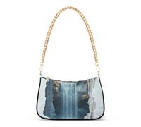 SyXIOP 3d Cracked Marble Hole Cascata alla moda crossbody sling borse per le donne con multi tasche borse per le signore