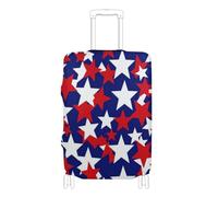 SyXIOP 4th of July - Custodia elastica per valigia, con stelle rosse e blu, accessorio da viaggio per bagagli da 45-81 cm, 4 luglio Stelle Rosse e Blu, XL 29-32 in, Classico