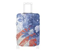 SyXIOP 4th of July Independence Day Red and Blue Roses Elastic Carry on Bagagli Protector Cover Valigie Protector Fit 46-81 cm Bagagli, 4 luglio Giorno dell'Indipendenza Rose rosse e blu, XL 29-32 in