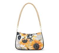 SyXIOP Anime Sunflower Ash Bright Orange borse da viaggio a tracolla alla moda con multi tasche borsa a mano per le madri