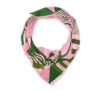 SyXIOP Arte Moderna Forme Astratte Rosa Verde Quadrato Testa di Seta Sciarpa Scialli Essenziali Collo Sciarpe per le Donne per Natale Sciarpa Chales para Mujer