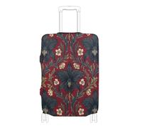 SyXIOP Belize Black Orchid William Morris Pattern Elastic Carry on Bagagli Copertura antigraffio Valigie Copertura protettiva per valigie 45-81 cm, Belize Orchidea Nera William Morris Pattern, XL 29