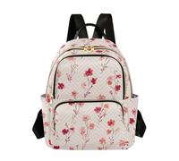SyXIOP Bella Fiore Rosa Rosso 12 5 Pollice convertibile moda zaino borsa per le donne bagpack per le donne viaggio e lavoro, Bel Fiore Rosa Rosso, M, Casual