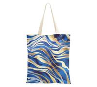SyXIOP Blu e Oro Leopard Print Carino tela tote bag con manici Delle Donne Tote Bag Canvas Totes Per Le Donne per Collaboratore Bolsa de lona