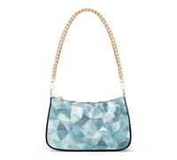 SyXIOP Blu Geometrie irregolari pacchetto alla moda per le donne crossbody con multi tasche borsa a mano per le donne che viaggiano