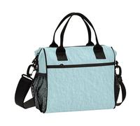 SyXIOP Blu Termico Morbido Lunch Bag con Tracolla Lunch Cooler per gli Uomini per Picnic bolsos para loncheras de Mujer