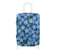 SyXIOP Blue Forget Me Not Flowers, copertura elastica per bagagli, grande, per valigie e valigie, adatta per bagagli da 45 a 81 cm, Fiori blu non ti scordar di me, M 22-24 in, Classico