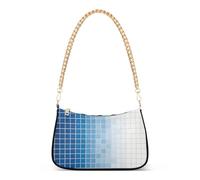SyXIOP Blue-to-bianco Gradient trendy crossbody borse per le donne alla moda con multi tasche borsa a mano per le donne che viaggiano