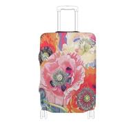 SyXIOP Boho Bloom Psichedelico Elastico Carry on Bagagli Protector Copertura Lavabile per valigie Travel Essentials Fit 45-81 Pollici Bagagli, Boho Bloom Psichedelico, L 26-28 in, Classico