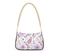 SyXIOP Boho Paisley Flower Bird Berry Red White borse alla moda per le donne borsa a tracolla con tasche multiple borse per donne regali di compleanno