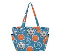SyXIOP Borsa tote da donna borsa da spiaggia piscina blu basket 2026 palla da calcio Coppa del mondo