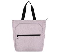 SyXIOP Borsa tote per bambini, studenti, adulti, rosa tasca esterna con cerniera resistente riutilizzabile biblioteca borsa della spesa per la scuola shopping viaggi bolso para libros
