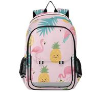 SyXIOP borsa zaino bambini 8-12: librerie di grande capacità per le donne in colori assortiti - Cute Pink Flamingos