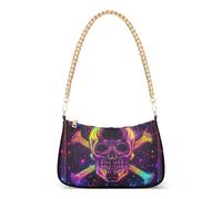 SyXIOP Borse a tracolla da donna alla moda con teschio di astrologia colorata con multi tasche borsa a mano per l'autunno