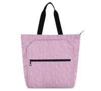 SyXIOP Borse per bambini per ragazzi ragazze adulti, rosa tasche multiple ragazze riutilizzabile borsa della spesa con cerniera per la scuola shopping viaggio bolsa de tela para