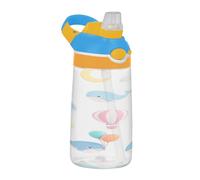 SyXIOP Bottiglia d'acqua per bambini a forma di balena blu, con coperchio, a prova di perdite, per scuola, sport, asilo nido, campeggio termos para agua fria para ni?os