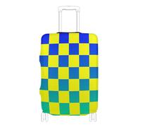 SyXIOP Buffalo Plaid Check Giallo Blu Verde Gradiente Elastico Coperture per Bagagli Lavabile Valigia Copertura Elastica Accessorio da Viaggio Adatto per Bagagli 45-81 Pollici, Buffalo Plaid Quadri