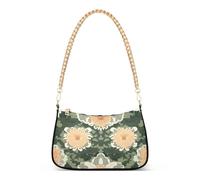 SyXIOP Carnation Lace Olive Green e Sand trendy fanny pack per le donne crossbody con multi tasche borse da donna per l'autunno