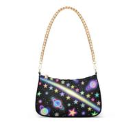 SyXIOP Colorato fluorescente Meteor Planet borsa a tracolla alla moda con multi tasche borse per la festa della mamma