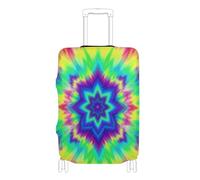 SyXIOP Colorato Tie Dye segno della pace arcobaleno hippie per uomo donna_00001_00002 coperture elastiche per bagagli lavabili valigie coperture accessori da viaggio per bagagli 45-81 cm, Colorato Tie