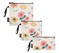 SyXIOP Confezione da 3 sacchetti riutilizzabili per panini e snack, multiuso, adatti per alimenti, per articoli da viaggio, organizzazione della casa