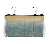 SyXIOP Contenitore da comodino a forma di stelle sfumate con texture smussata, per letti a castello e ospedali, dormitori, sponde per letto, organizador para la cama