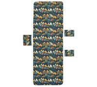 SyXIOP Copertura colorata per chaise longue e chaise longue con picco di montagna, resistente, con tasche, per piscina, prendere il sole, spiaggia, giardino, 215,9 x 76,2 cm, per mobili da patio