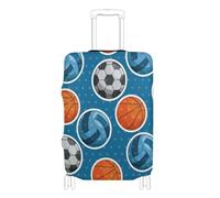 SyXIOP Copertura elastica blu per palloni da basket 2026 Coppa del Mondo di calcio per bagagli Lavabile Copertura per bagagli Protezione per bagagli Adatto per bagagli da 45-81 cm, Pallone da basket