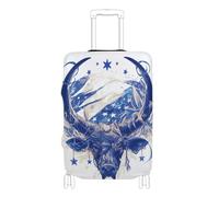 SyXIOP Copertura elastica extra large per bagagli, resistente ai graffi, adatta per bagagli da 4 a 81 cm, Cartoon Ox Beetles 4 luglio Giorno dell'Indipendenza, XL 29-32 in, Classico