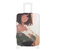 SyXIOP Copertura elastica per valigie con motivo anime giapponese, lavabile, per valigie, adatta per bagagli da 45 a 81 cm, Ragazza Anime Sexy Giapponese, L 26-28 in, Classico