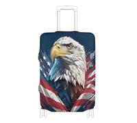 SyXIOP Copertura elastica resistente ai graffi per il giorno dell'indipendenza del 4 luglio, adatta per bagagli da 45,7 a 81,7 cm, Cartoon Bird 4 luglio Giorno dell'indipendenza, XL 29-32 in, Classico