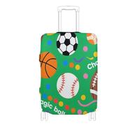 SyXIOP Coppa del Mondo 2026 Pallone Da Calcio Buon Gioco Copertura Elastica per Bagagli Resistente ai Graffi Fit Valigia Copertura Valigie Protector Fit 18-32 Pollici Bagagli, Buon gioco del pallone