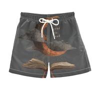 SyXIOP Costume da bagno per bambini da 2 a 14 anni, Luna Lettura Libro, 5 anni