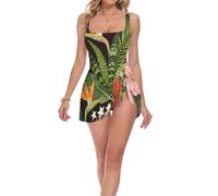 SyXIOP Costume intero da donna William Morris Yellow Rose, Multicolore, S