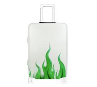 SyXIOP Custodia protettiva elastica per bagagli, resistente ai graffi, adatta per valigie da 45-81 cm, colore: bianco e verde, Bianco Verde Fiamma Fredda, XL 29-32 in, Classico