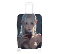 SyXIOP Custodia protettiva elastica per valigie, resistente ai graffi, adatta per valigie da viaggio, adatta per bagagli da 45-81 cm, Anime Elfo Carino, S 18-20 in, Classico