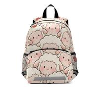 SyXIOP Cute Cartoon Sheep White mini zaino per bambini ragazze guinzaglio libri borsa per bambini mochilas para ni?as de 3 a?os