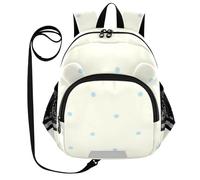 SyXIOP Cute Ears Kids Daily Backpack Leash Cool Girls Anti-Lost Elementary School Backpack con striscia riflettente Cute Blue Dots, Graziosi pois blu, M, Casual