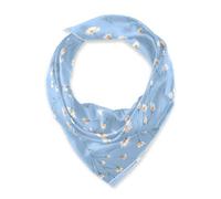 SyXIOP Daisy Flower Pastel Blue Square seta testa sciarpa hijab funky leggera sciarpa per le donne per l'inverno bufandas para mujer para frio
