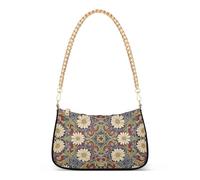 SyXIOP Daisy Red William Morris piccola borsa a tracolla alla moda con tasche multiple borse da donna essenziali per le donne