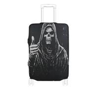 SyXIOP Death God Skull Copertura elastica per bagagli, resistente ai graffi, adatta per bagagli da 45,7 a 81,7 cm, Teschio Dio della Morte, S 18-20 in, Classico