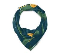 SyXIOP Divertente Anime Coccodrilli Verde Quadrato testa di seta sciarpa hijab testa calda avvolgere per le donne per la sera bufandas para mujer para frio