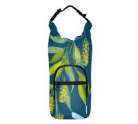 SyXIOP Divertente borsa portabottiglie per acqua con api della foresta pluviale blu e custodia funzionale bottiglia d'acqua isolata Carrier 20/24/32/4 oz per adulti bambini passeggiate escursionismo