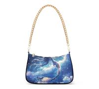 SyXIOP Estetica Blu Sirena alla moda fionda borse a tracolla per le donne con multi tasche borsa a mano per la festa della mamma
