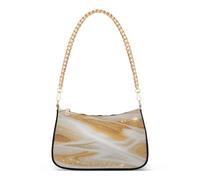 SyXIOP Falso Glitter Marble Grain Giallo alla moda crossbody fanny pack per le donne con multi tasche borsa a mano per le donne regali di compleanno